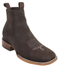 Load image into Gallery viewer, Silverton Tony Buck All Leather Wide Square Toe Short Boots (Brown)
