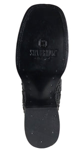 Silverton Tucxon All Leather Wide Square Toe Boots (Black/Black)