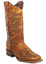 Cargar imagen en el visor de la galería, Silverton Grace All Leather Wide Square Toe Boots (Cognac)
