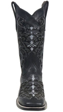 Cargar imagen en el visor de la galería, Silverton Grace All Leather Wide Square Toe Boots (Black)
