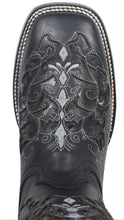 Cargar imagen en el visor de la galería, Silverton Grace All Leather Wide Square Toe Boots (Black)
