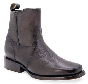 Silverton Clay All Leather Square Toe Short Boots (Brown)