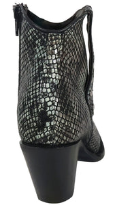 Silverton Sandra All Leather Snip Toe Short Boots (Gray)