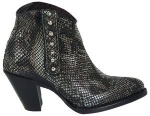 Silverton Sandra All Leather Snip Toe Short Boots (Gray)