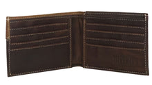 Load image into Gallery viewer, Silverton Longhorn All Leather Bi-Fold Wallet (Brown/Tobacco)
