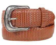 Cargar imagen en el visor de la galería, Silverton Arkansas All Leather Western Belt (Shedron)
