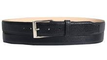 Cargar imagen en el visor de la galería, Silverton Clay All Leather Dress Belt (Black)
