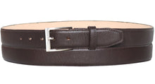 Cargar imagen en el visor de la galería, Silverton Clay All Leather Dress Belt (Brown)
