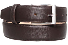 Cargar imagen en el visor de la galería, Silverton Clay All Leather Dress Belt (Brown)
