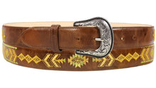 Load image into Gallery viewer, Silverton Indiana All Leather Western Belt (Honey)
