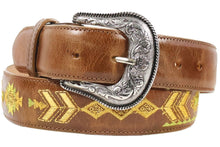 Load image into Gallery viewer, Silverton Indiana All Leather Western Belt (Honey)
