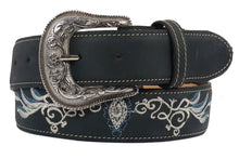 Load image into Gallery viewer, Silverton Mary All Leather Western Belt (Black)
