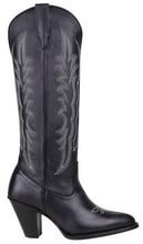 Cargar imagen en el visor de la galería, Silverton Destiny All Leather Snip Toe Knee High Boots (Black)
