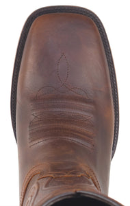 Silverton Duke All Leather Wide Square Toe Boots (Honey)