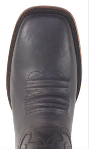 Silverton Edison All Leather Wide Square Toe Boots (Brown)