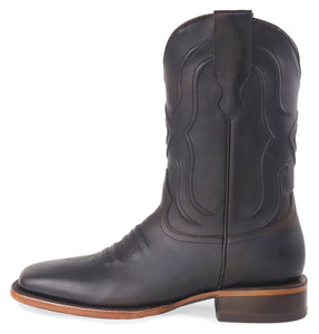 Silverton Edison All Leather Wide Square Toe Boots (Brown)