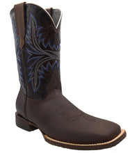 Load image into Gallery viewer, Silverton Austin All Leather Wide Square Toe Boots (Brown)
