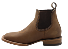 Load image into Gallery viewer, Silverton Ellie All Leather Wide Square Toe Short Boots (Tobacco)
