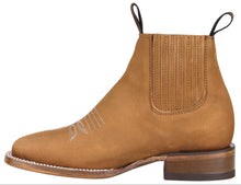 Load image into Gallery viewer, Silverton Jenny All Leather Wide Square Toe Short Boots (Tobacco)
