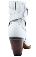 Load image into Gallery viewer, Silverton Morgan All Leather Snip Toe Short Boots (White)
