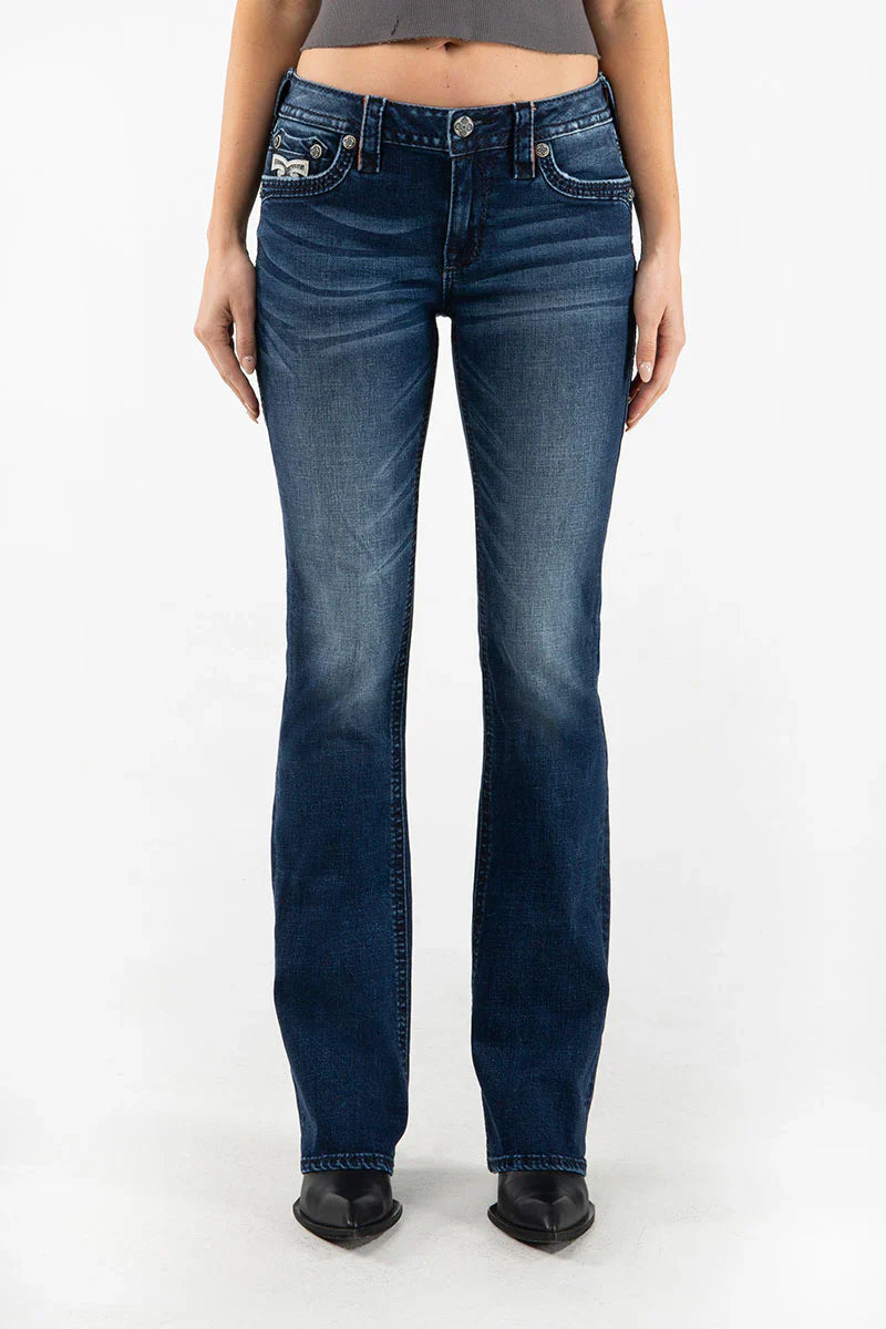 Rock Revival Women's Dubarry B211 Boot Cut Jeans (Blue) RP2667B211