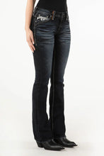 Cargar imagen en el visor de la galería, Rock Revival Women&#39;s Jesika B202 Boot Cut Jeans (Dark Blue) RP3108B202-25
