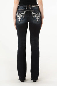 Rock Revival Women's Jesika B202 Boot Cut Jeans (Dark Blue) RP3108B202-25