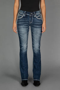 Rock Revival Women's Esther Boot Cut Jeans (Blue) RP3108B202-25