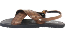 Cargar imagen en el visor de la galería, Silverton Louis All Leather Cross Strap Sandals (Honey)
