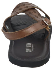 Cargar imagen en el visor de la galería, Silverton Louis All Leather Cross Strap Sandals (Honey)
