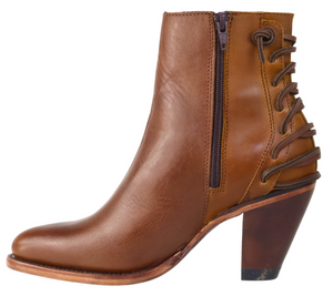 Silverton Walker All Leather Snip Toe Short Boots (Brown)