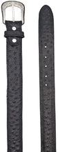 Load image into Gallery viewer, Silverton Ostrich Print All Leather Western Belt (Black)
