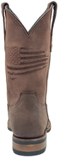 Load image into Gallery viewer, Silverton Patriot All Leather Wide Square Toe Boots (Brown)
