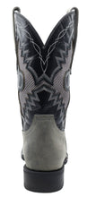 Load image into Gallery viewer, Silverton Phoenix Genuine Leather Wide Square Toe Boots (Gray)

