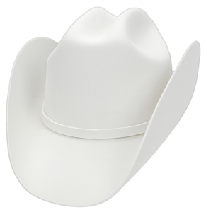 Admirable® Felt Hat 10X 3.5" (White)
