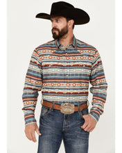Load image into Gallery viewer, ROPER Men&#39;s West Made Southwestern Striped Print Long Sleeve Snap Western Shirt
