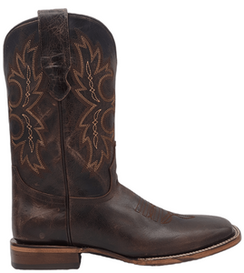 Silverton Charlie All Leather Wide Square Toe Boots (Brown)