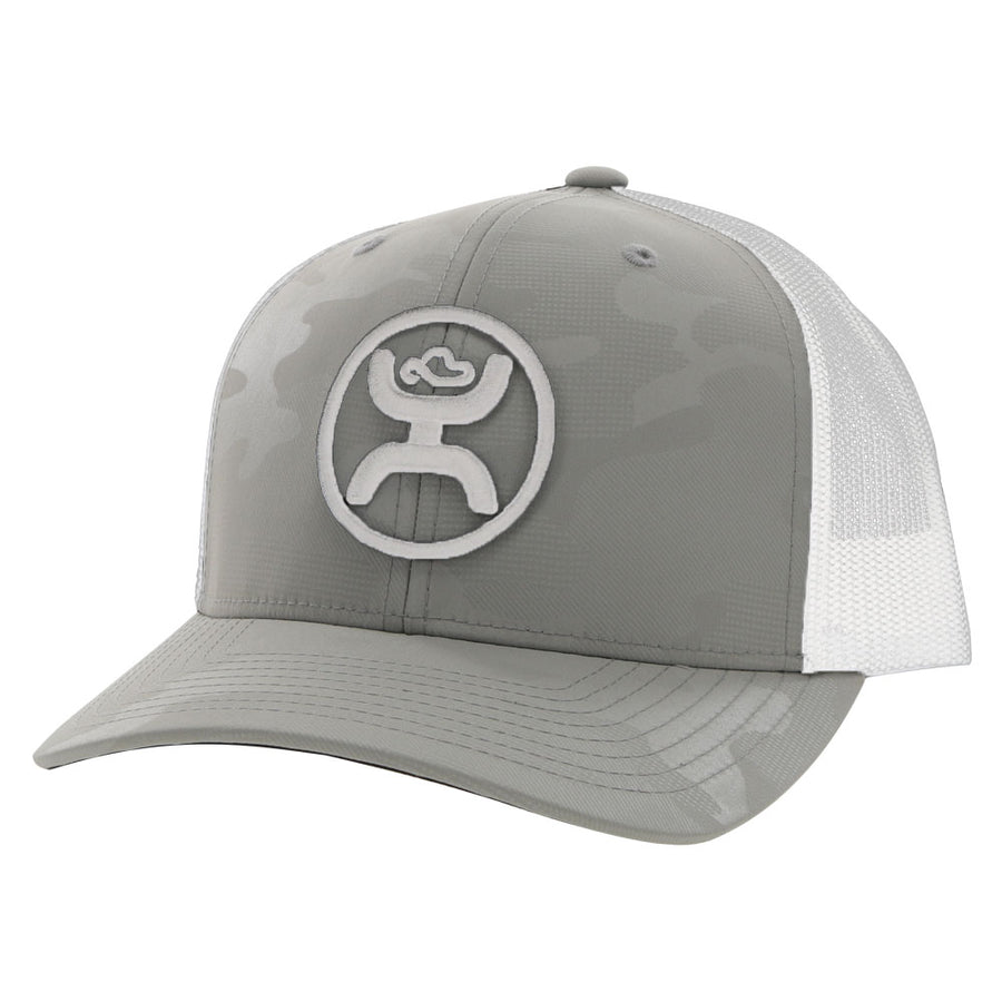 Cap Hooey O Classic GREY CAMO/WHITE HAT 2309t-Gywh