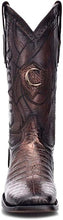 Cargar imagen en el visor de la galería, CUADRA Men&#39;s Fuscus Copper Caiman Laser &amp; Embroidery Boot - CU456
