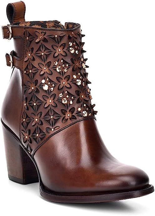 CUADRA Ladies Honey Laser & Crystals Round Toe – CU338