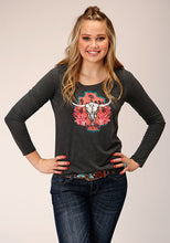 Load image into Gallery viewer, Woman Tee Heather L/S 03-038-0513-6113
