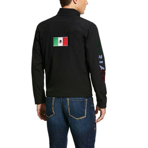 Ariat Mens New Team Mexico Black Softshell Jacket - 10031424