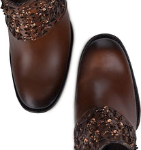 Cargar imagen en el visor de la galería, CUADRA Ladies Honey Laser &amp; Crystals Round Toe – CU338
