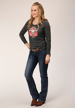 Load image into Gallery viewer, Woman Tee Heather L/S 03-038-0513-6113
