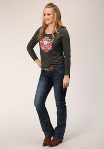 Woman Tee Heather L/S 03-038-0513-6113