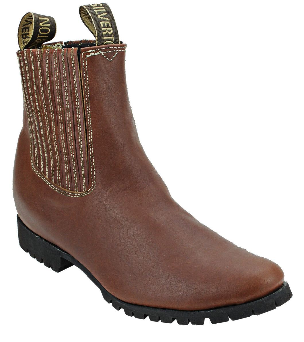 SILVERTON® Short Boots Crazy (Shedron/Tractor Sole)
