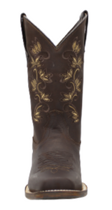 Silverton Amanda All Leather Square Toe Boots (Chocolate)