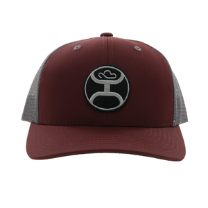 Hooey Mens "Primo" Snapback Marron/Gray Cap - 2246T-MAGY