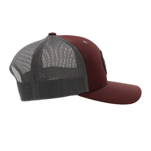 Hooey Mens "Primo" Snapback Marron/Gray Cap - 2246T-MAGY