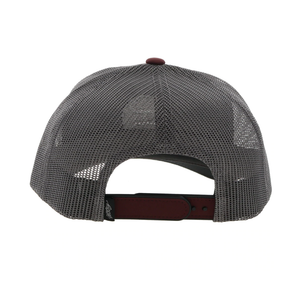 Hooey Mens "Primo" Snapback Marron/Gray Cap - 2246T-MAGY